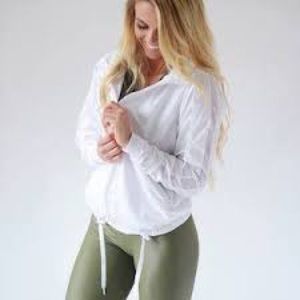 Brand new with tags Zyia white bomber jacket